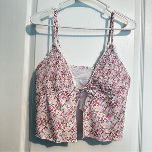 🎀No Boundaries Pink Floral Camisole